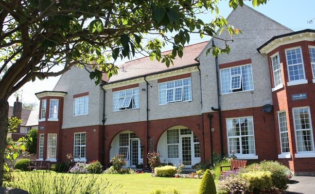 Front exterior of Abbeyfield House, Colwyn Bay
